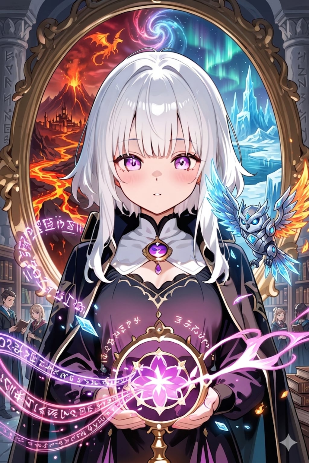 魔法大学の白髪ちゃん