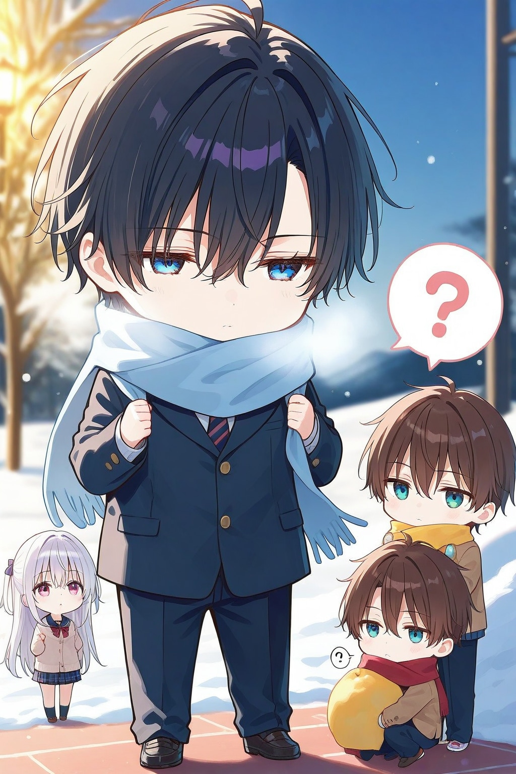 困惑する高校生