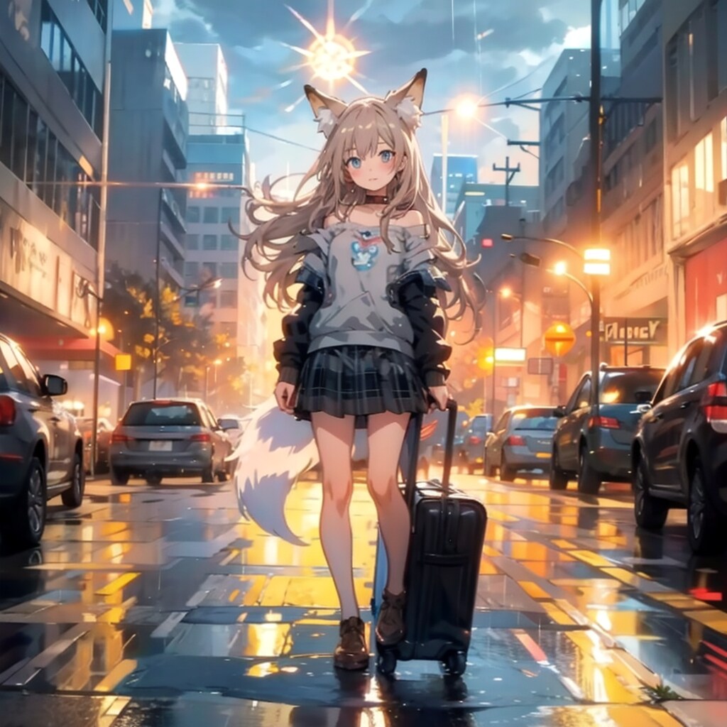 雨の旅行 | の人気AIイラスト・グラビア