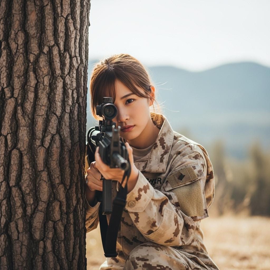 女性スナイパー