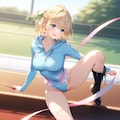 金髪ショート新体操美少女 3枚目