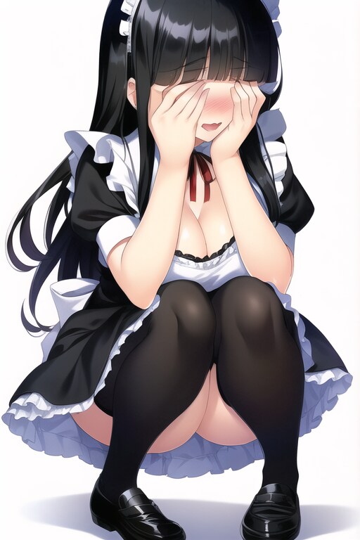 恥ずかしがるメイドさん