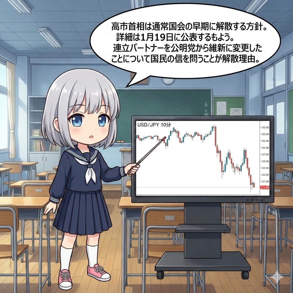 ドル円の値動き