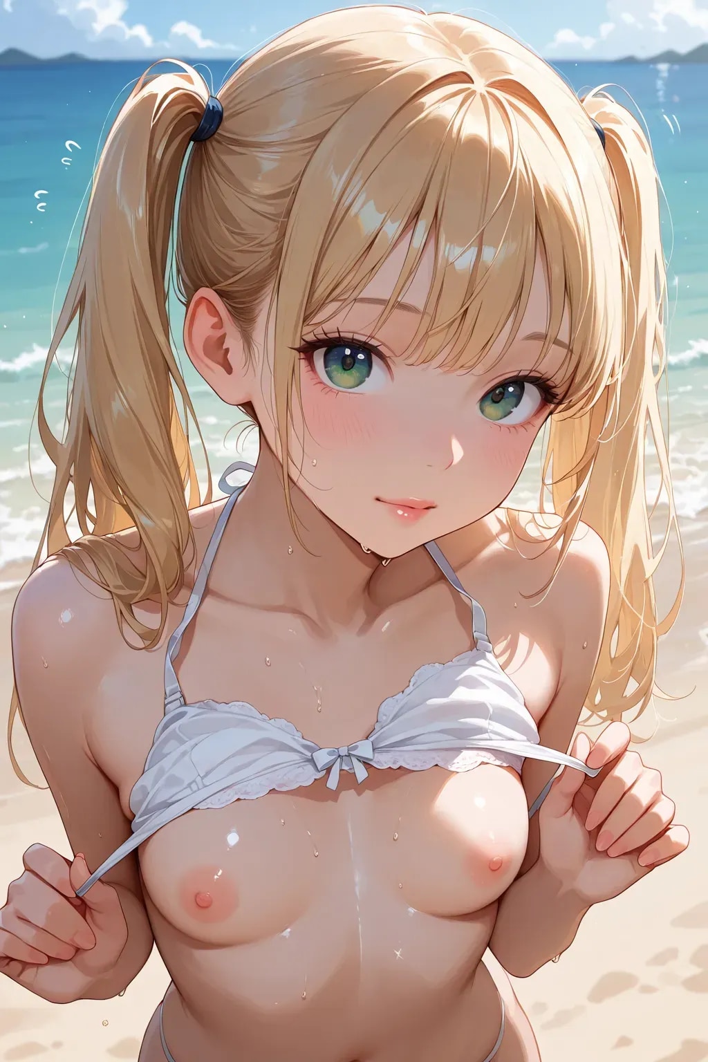 おちち見せ　ツインテールちゃん