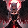 銀髪美女:堕天使 6枚目