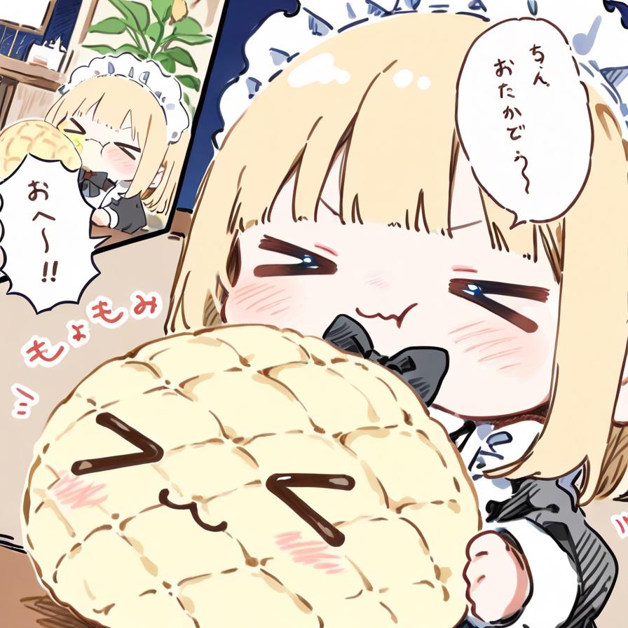 ( >ω<)オ ー ル 生 命 宿 し 縛 り※メロンパン編 | の人気AIイラスト・グラビア