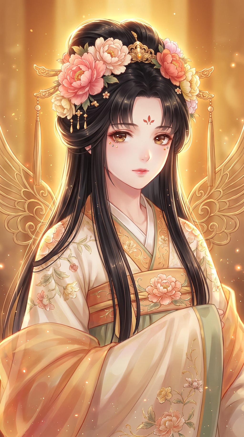 花冠の黒髪