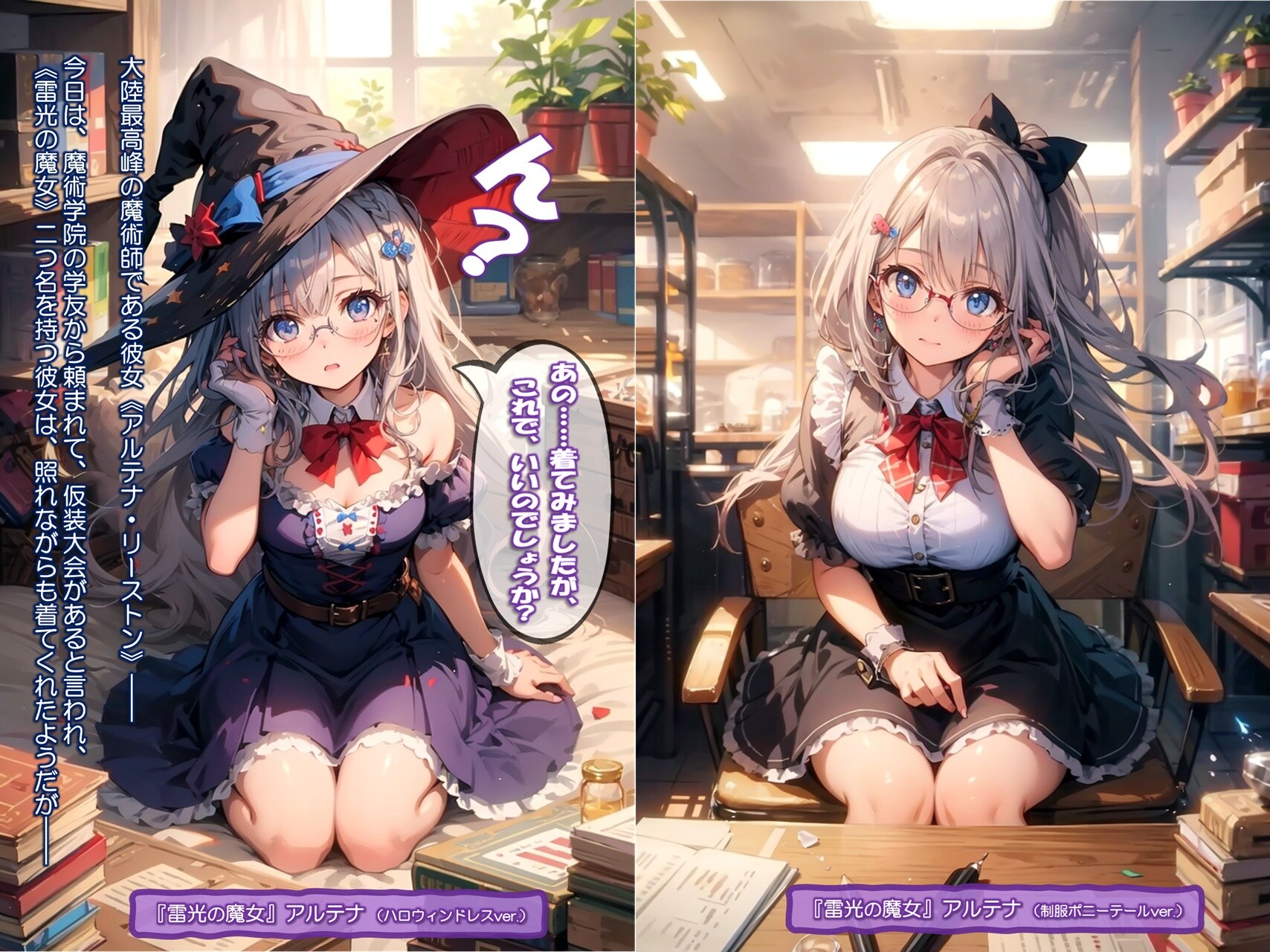 『雷光の魔女は、仮装の意味をまだ知らない』 ― 雷光の魔女アルテナ・リーストン ―　天然の破壊力爆発！