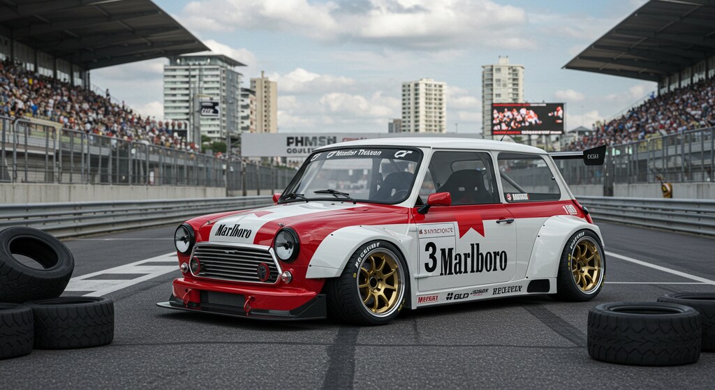 ミニクーパーレーシングカー