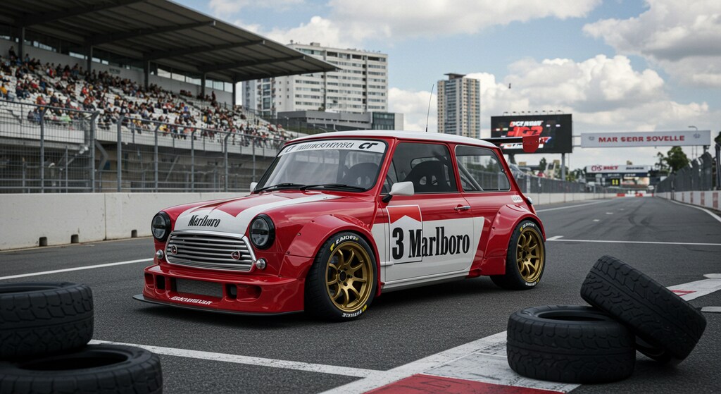 ミニクーパーレーシングカー