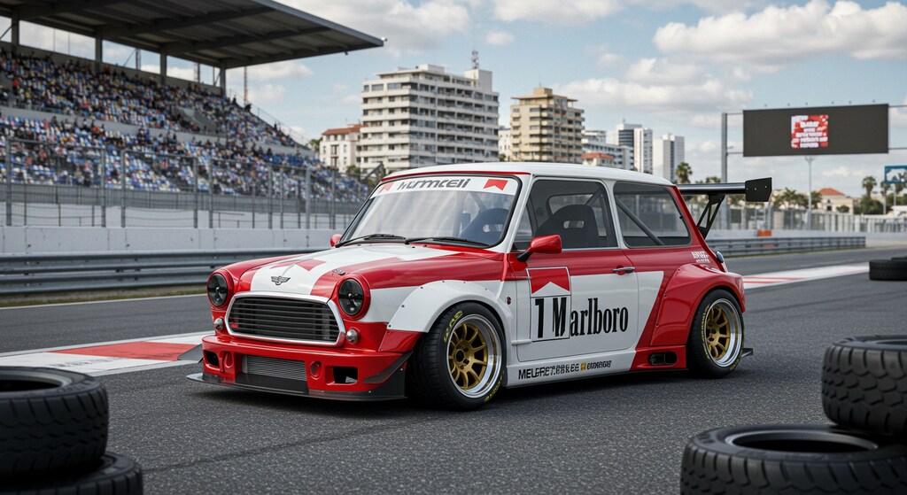 ミニクーパーレーシングカー