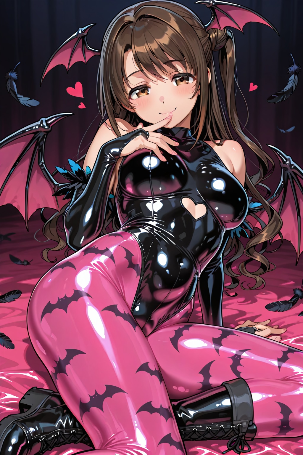ゴムの日と言うことで、しまむーモリガン風♪