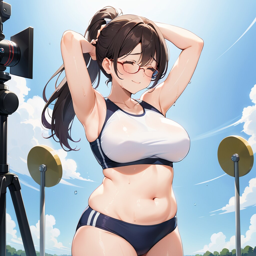 ぽっちゃりポニテ陸セパさん