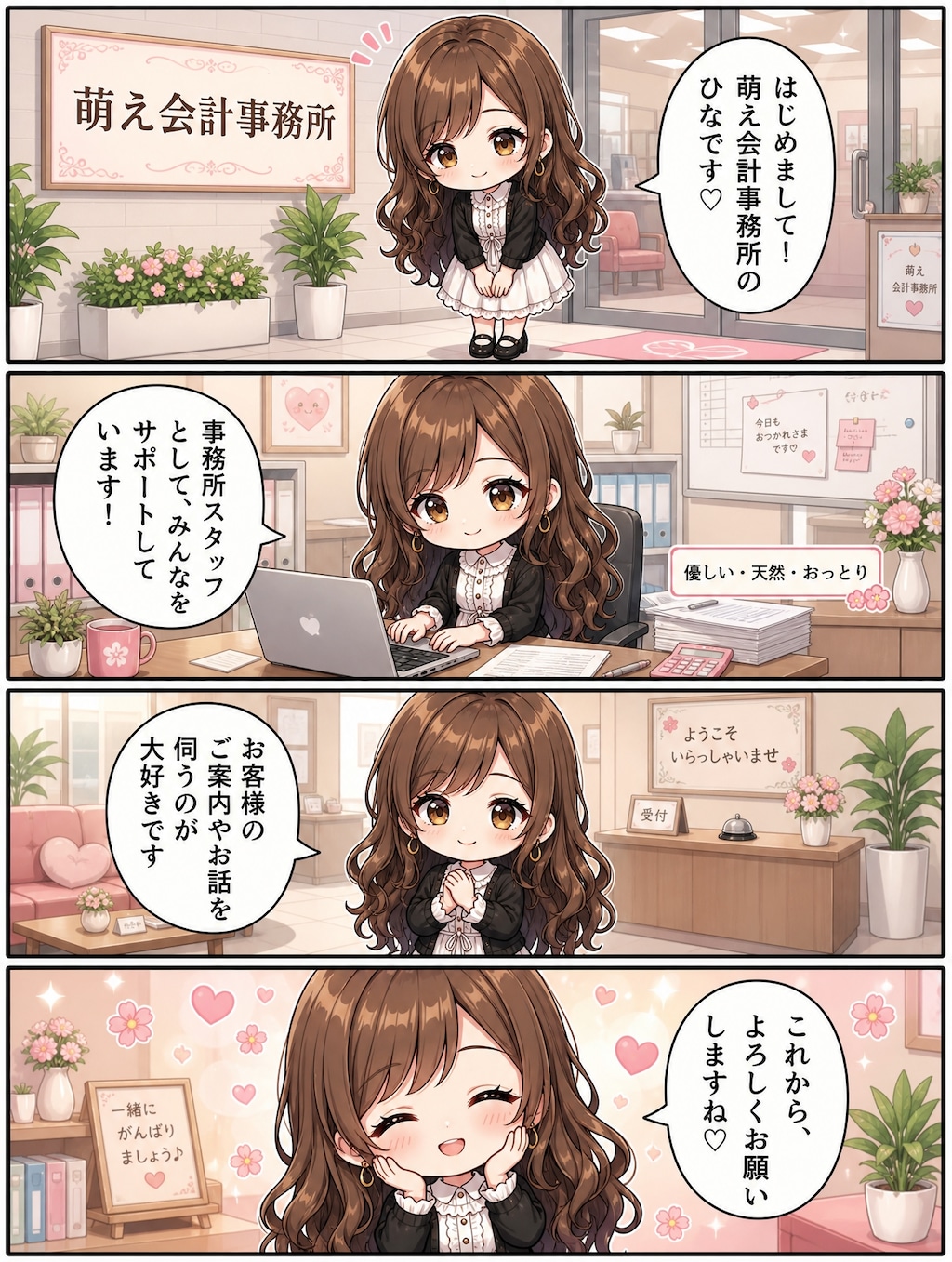 萌え会計事務所のひなちゃん登場♡