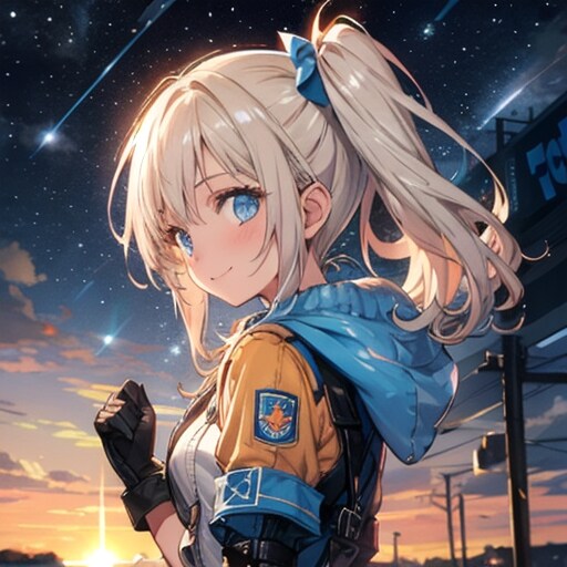 宇宙（そら）とTOPAZちゃん | の人気AIイラスト・グラビア