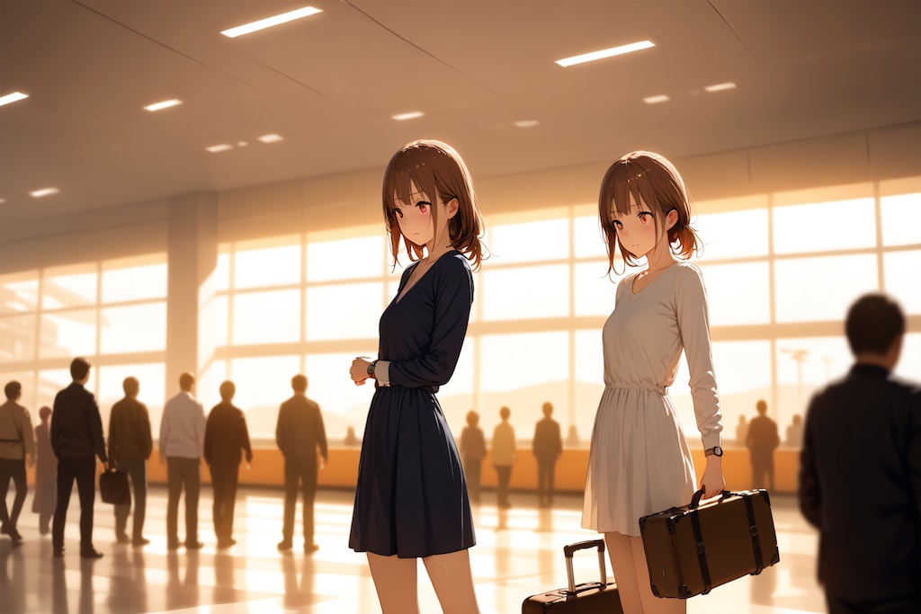 空港ロビーの約束