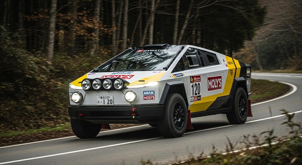 テスラサイバートラックラリーカー