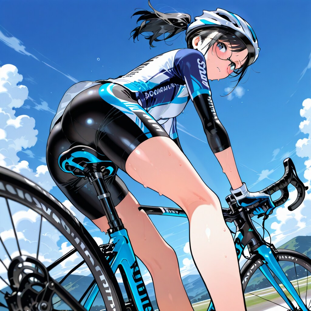 自転車競技もできちゃう楓ちゃん