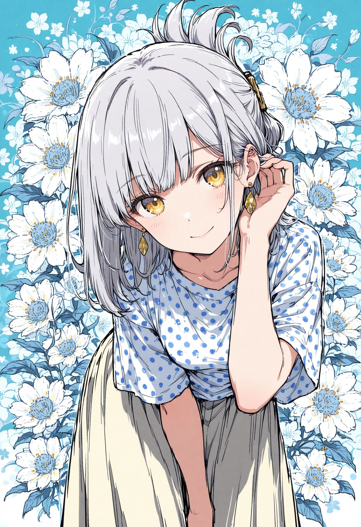 看板娘　flowers