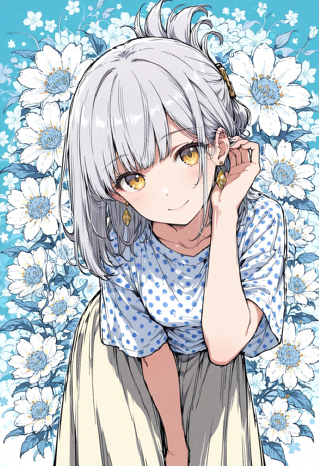 看板娘　flowers