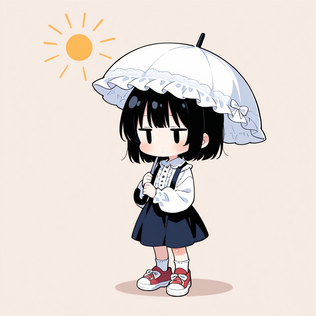 日傘を差してみる