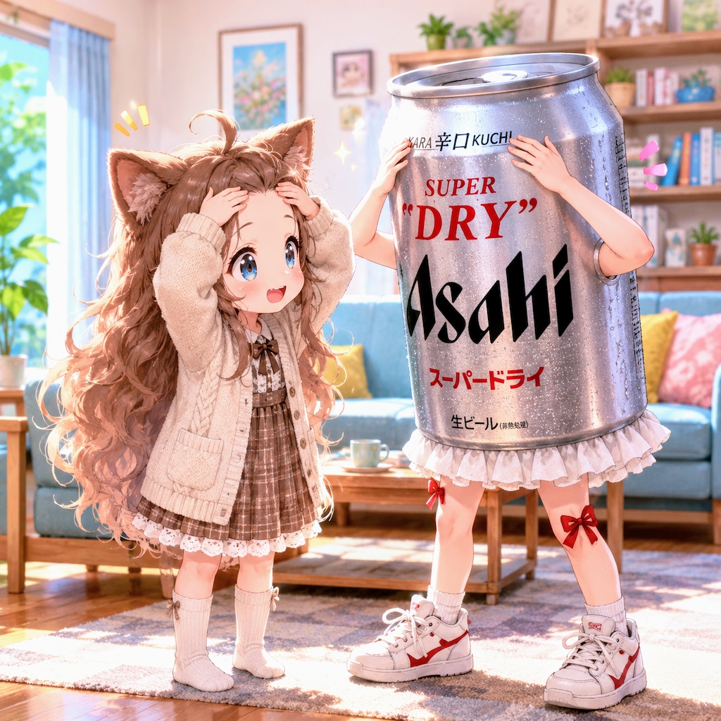 おでこを見せ合う小さな女の子