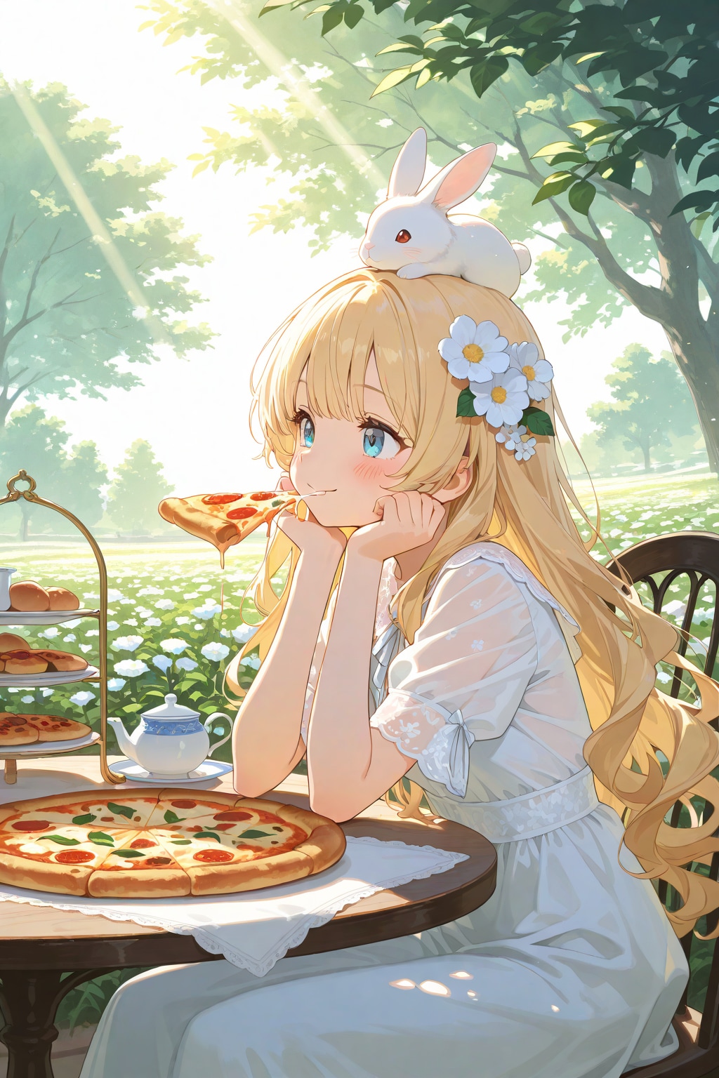 月刊ピザの表紙撮影をする姫様