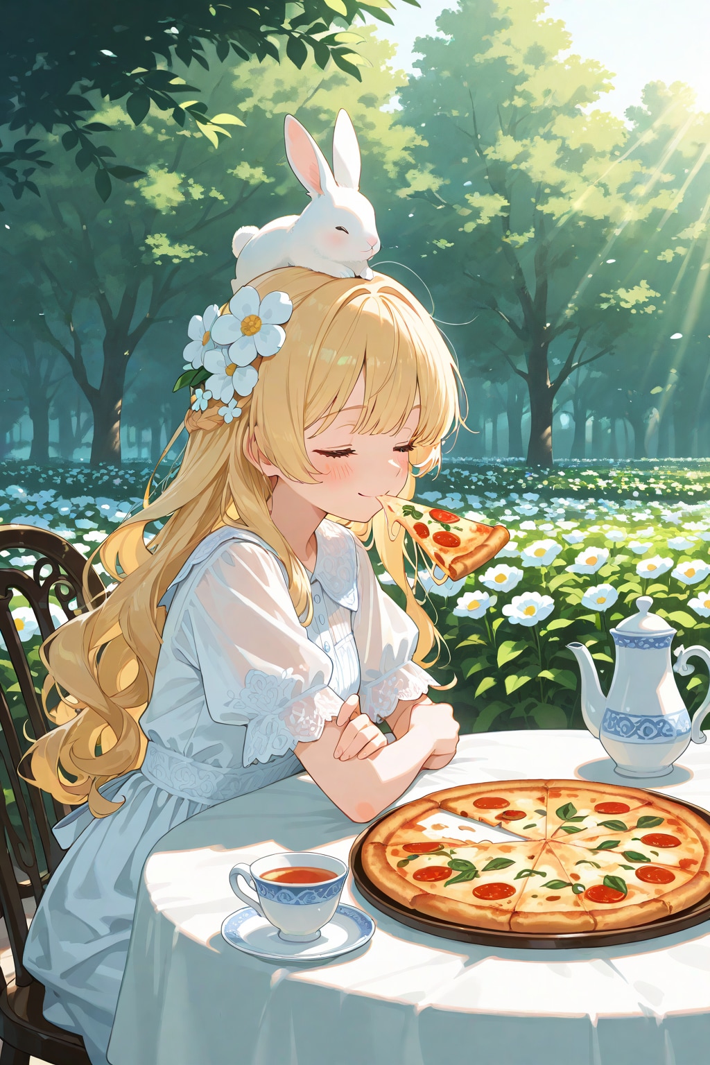 月刊ピザの表紙撮影をする姫様