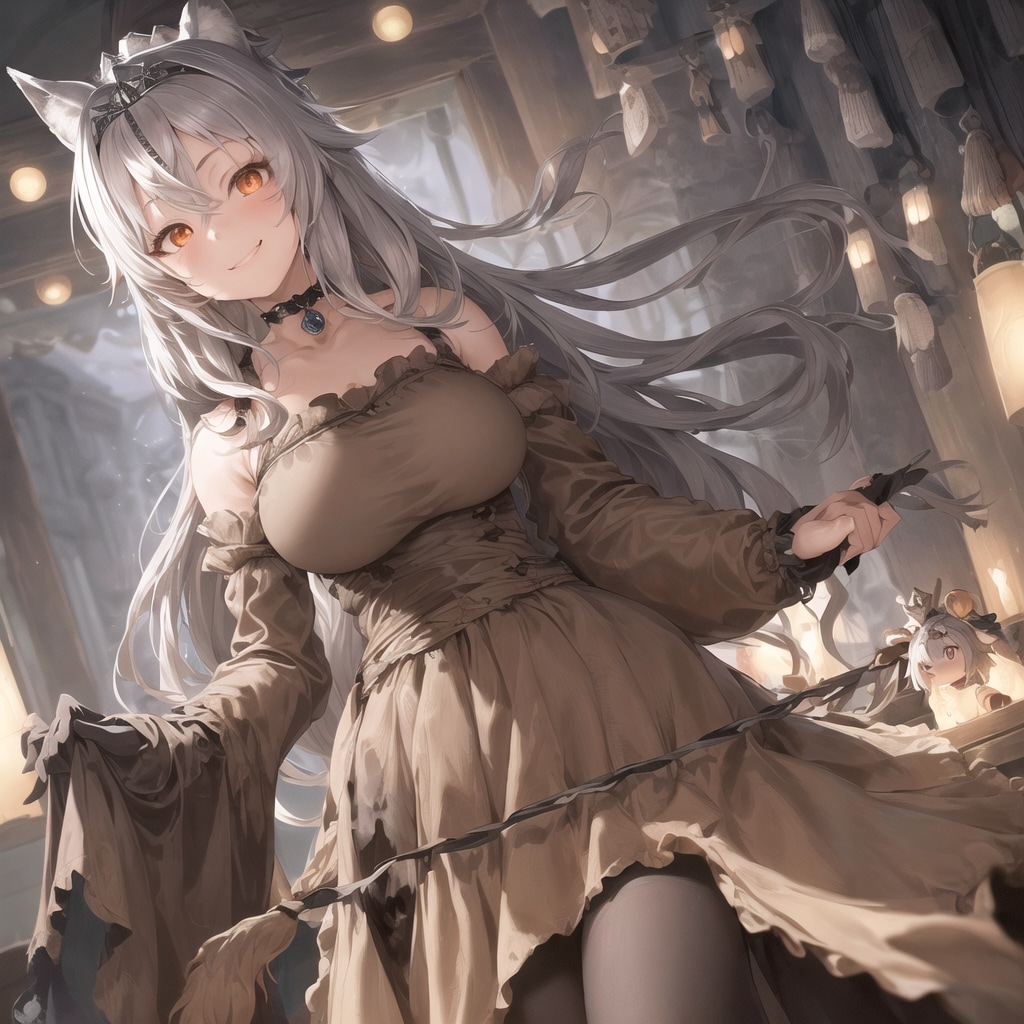 オオカミ少女（Stable Diffusion作成）