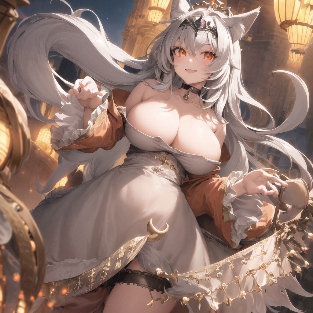 オオカミ少女（Stable Diffusion作成）