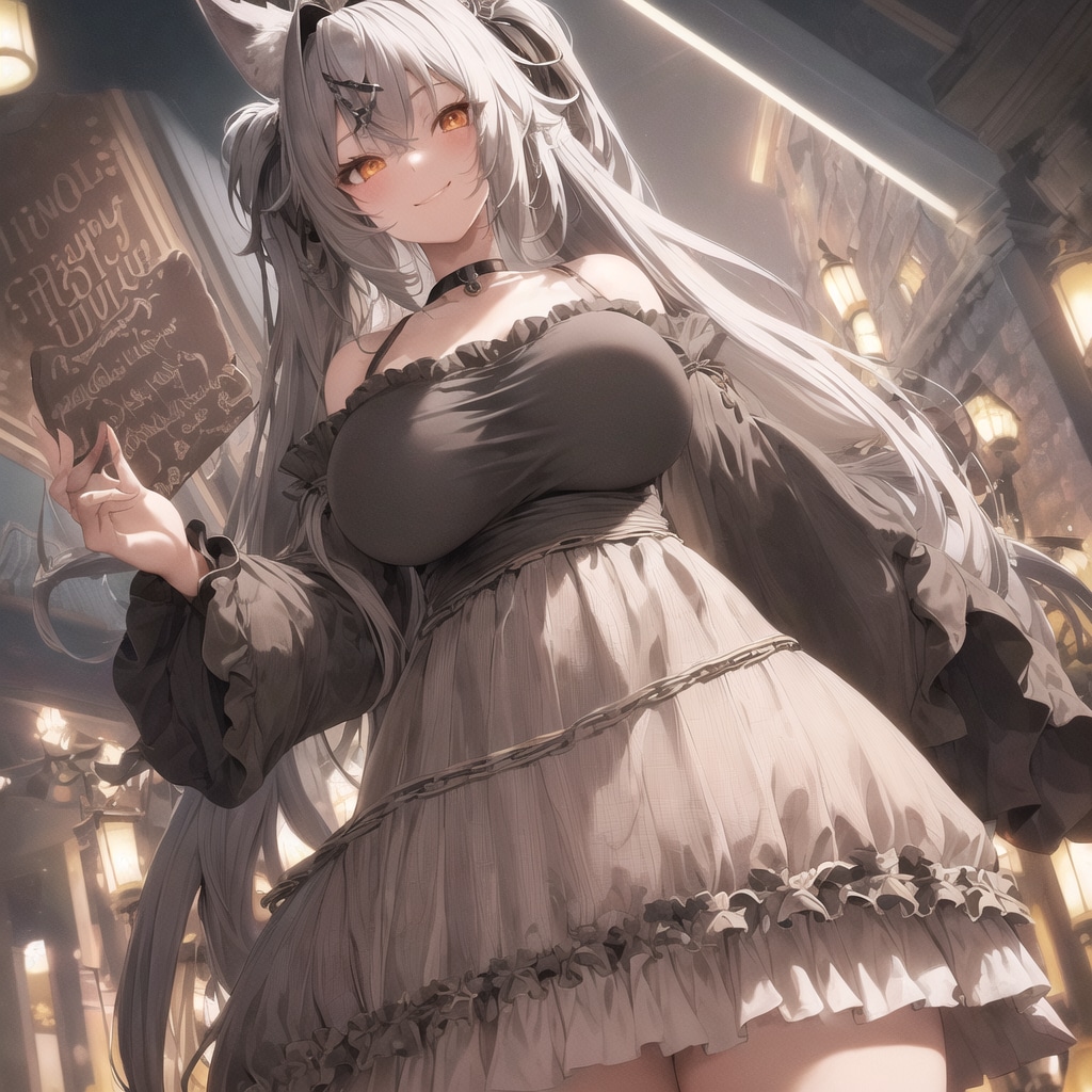 オオカミ少女（Stable Diffusion作成）