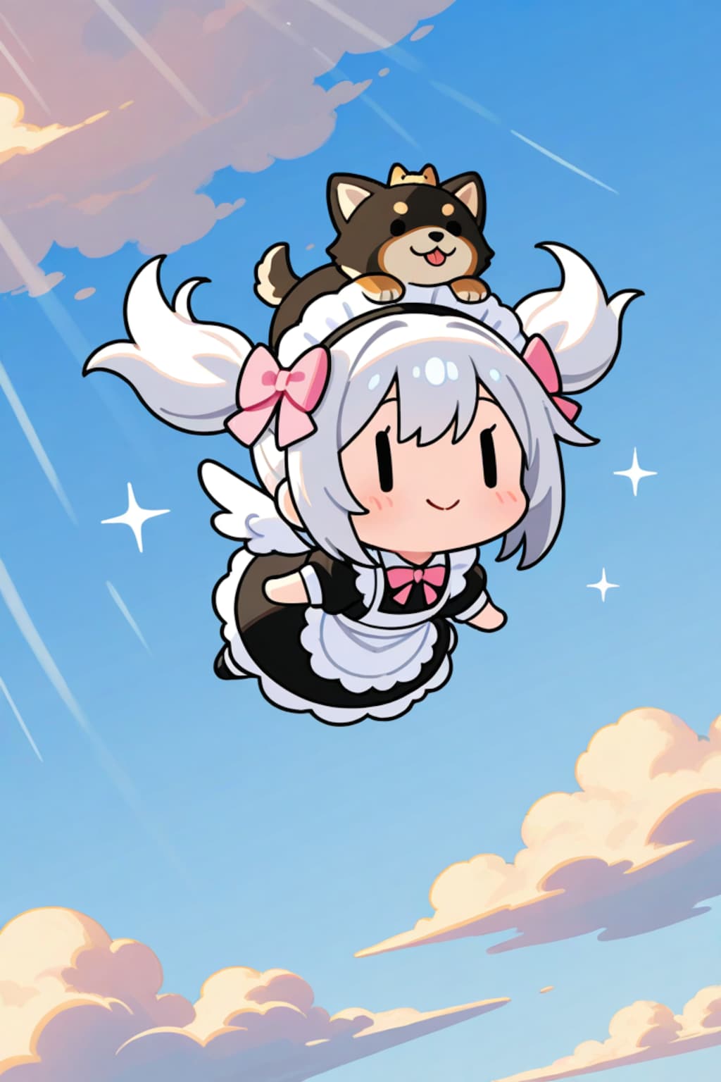 犬とチビメイドさん