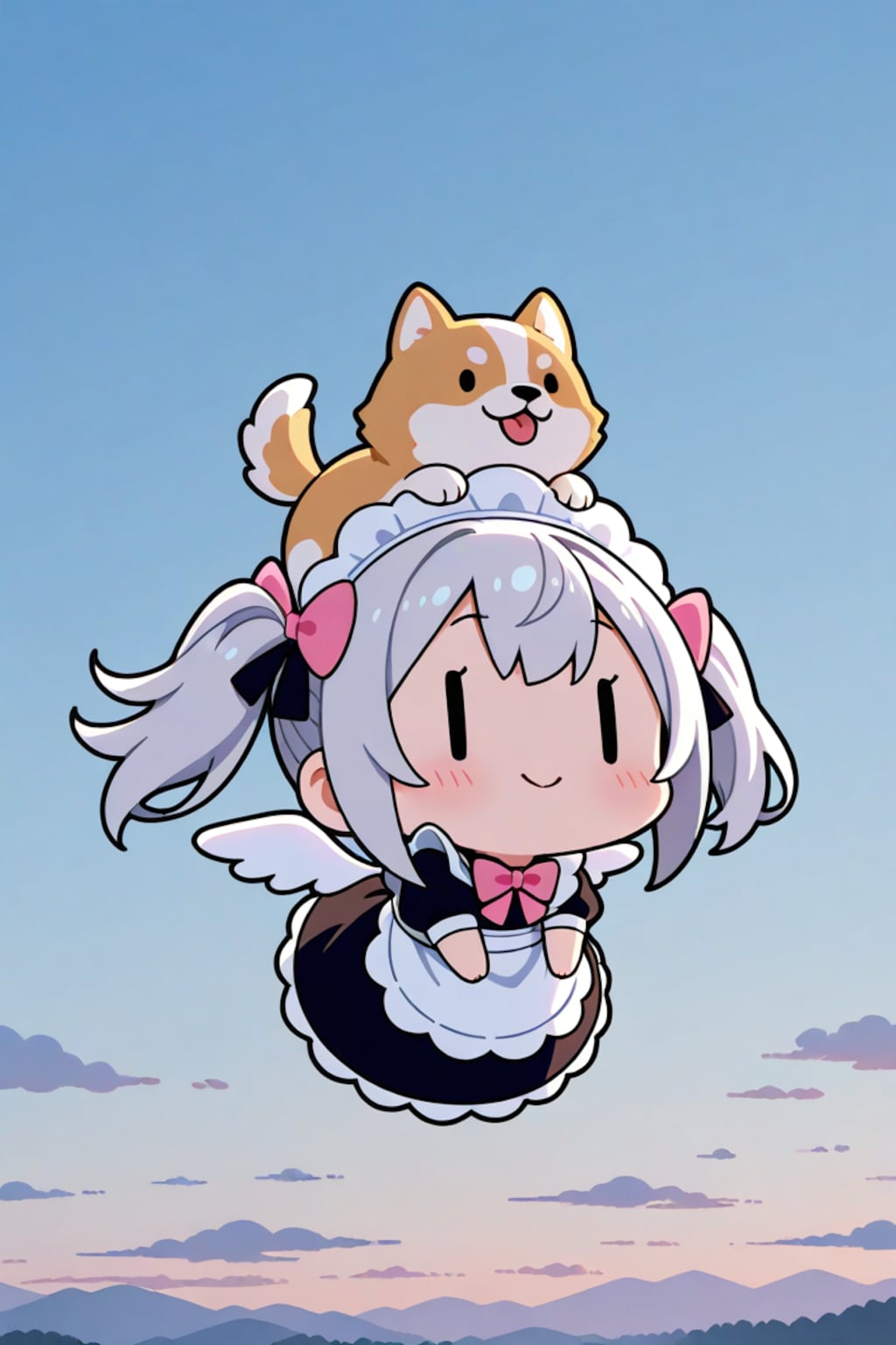 犬とチビメイドさん