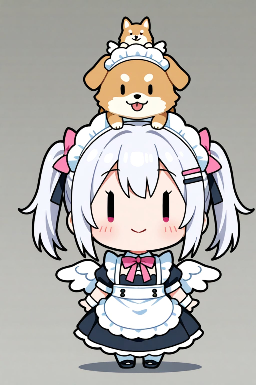 犬とチビメイドさん