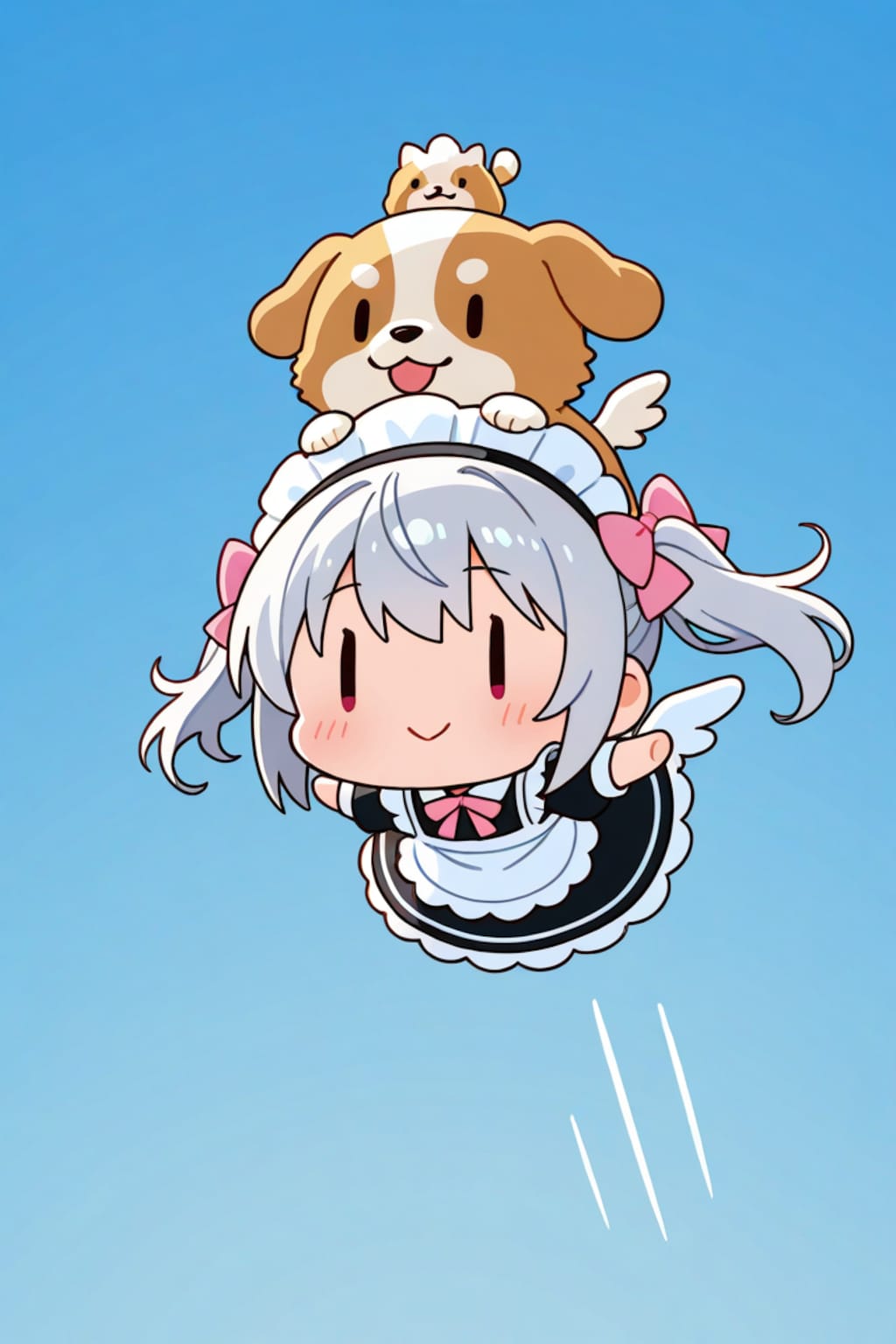 犬とチビメイドさん