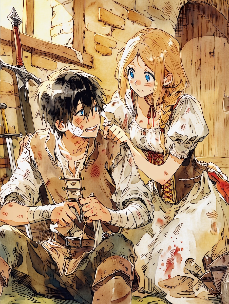 騎士と村娘52 | の人気AIイラスト・グラビア