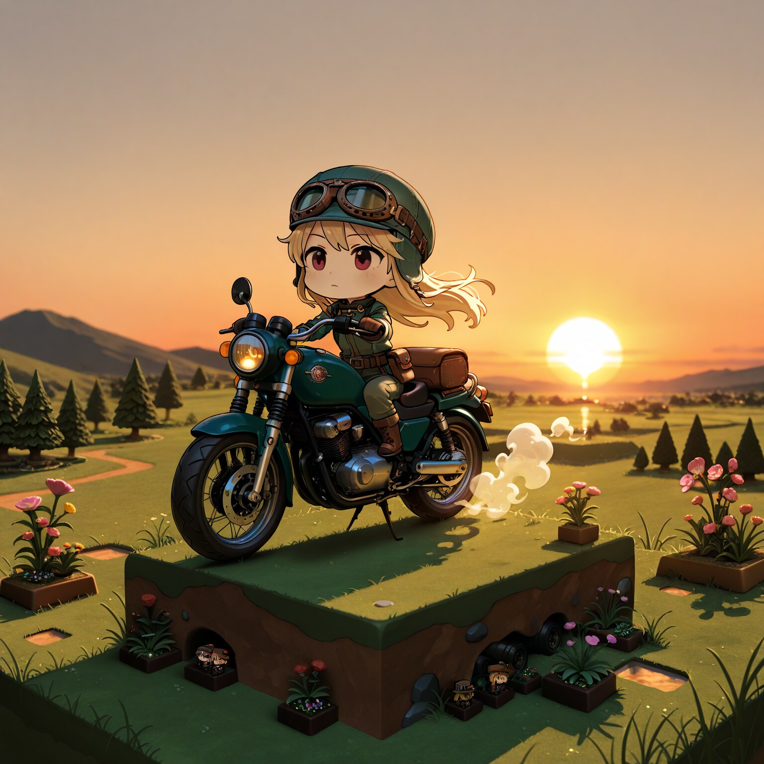 バイク旅 | の人気AIイラスト・グラビア