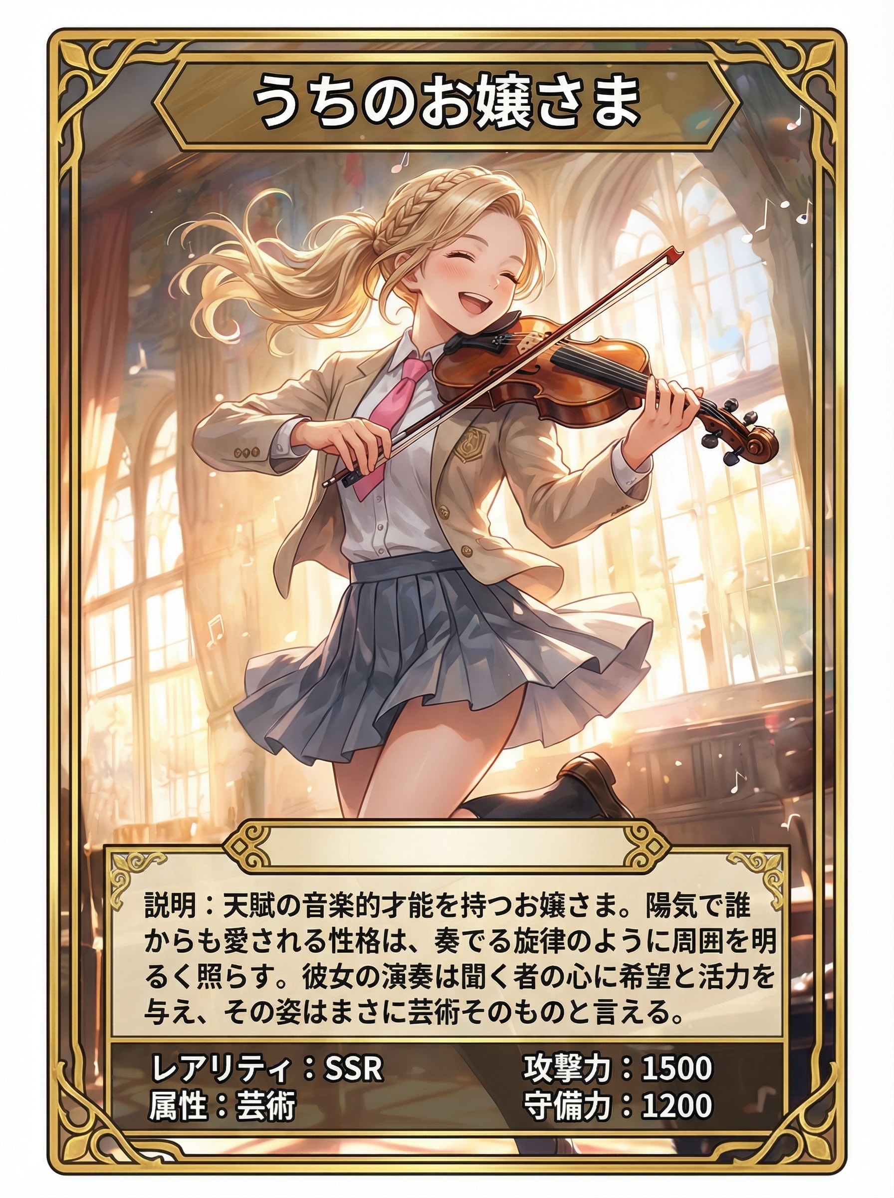 トレーディングカードデビューのうちのお嬢さま | の人気AIイラスト・グラビア