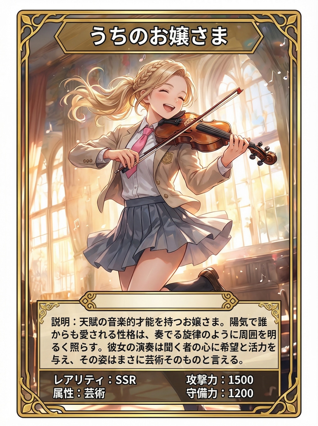 トレーディングカードデビューのうちのお嬢さま