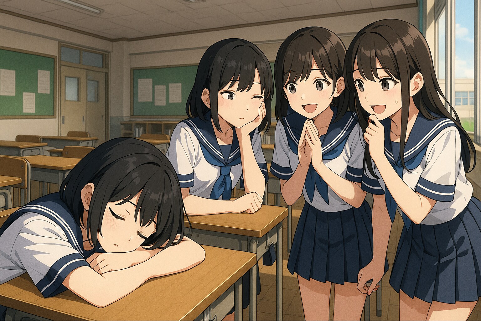 イタズラ相談会 | の人気AIイラスト・グラビア