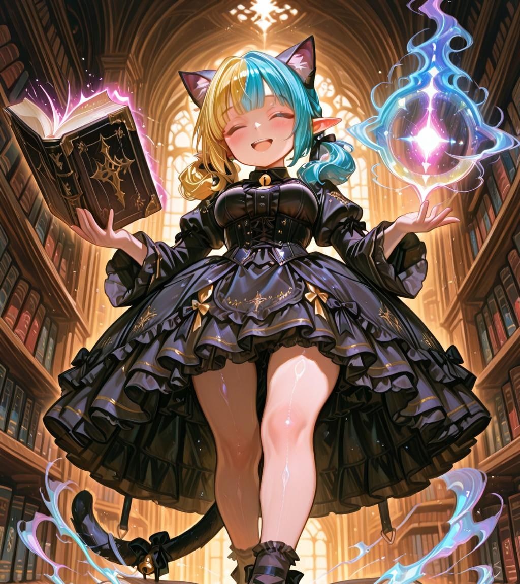 12枚）黒猫と図書館