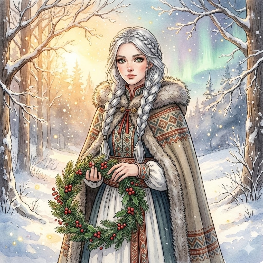 冬の装いと自然