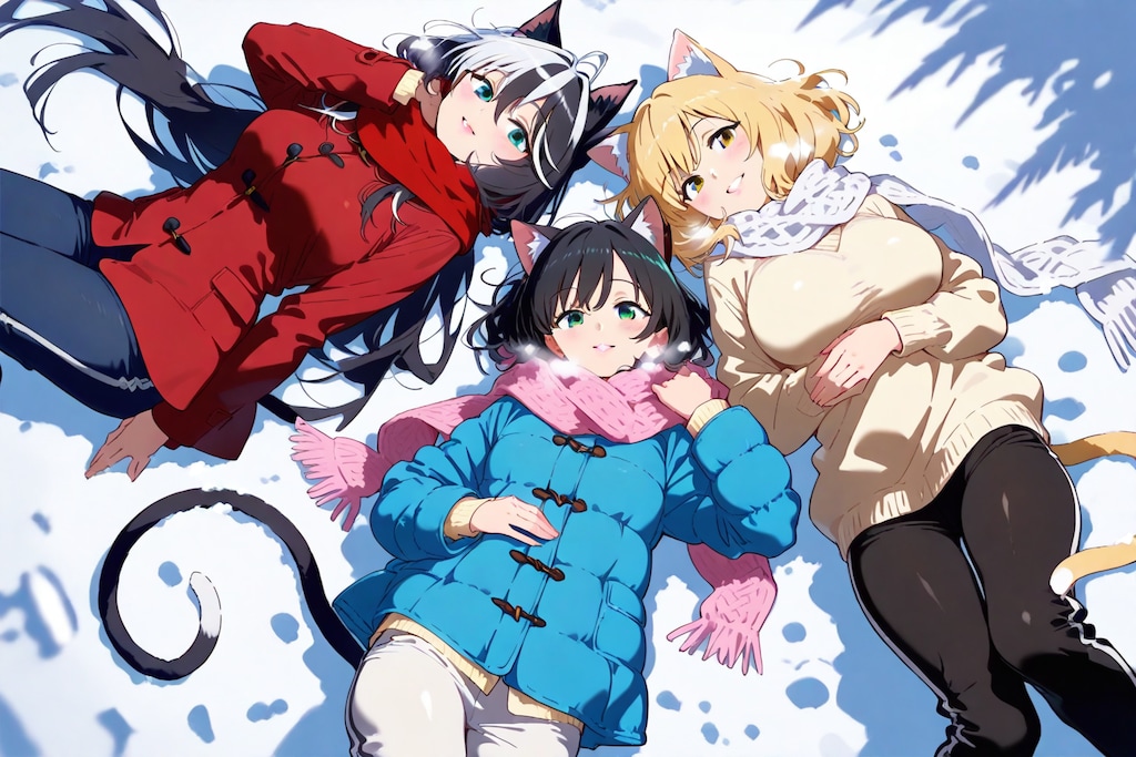 ふかふかだね（でもとっても静か・・・）