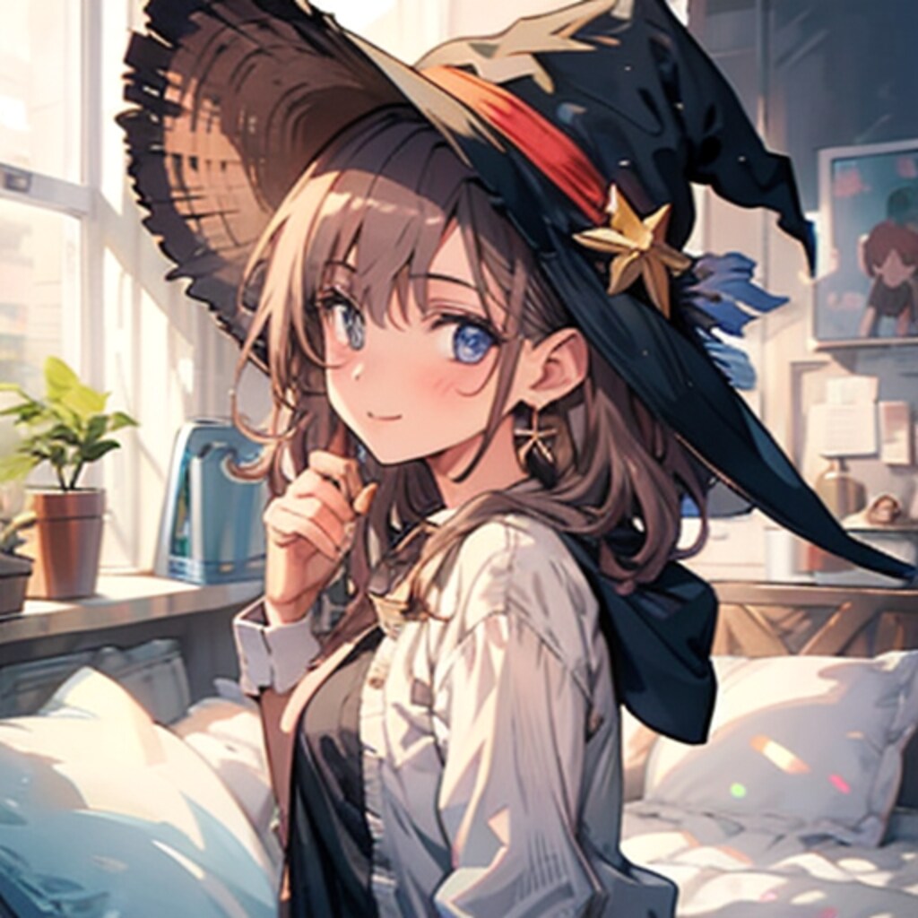 自分の部屋の魔女っ子さん250720