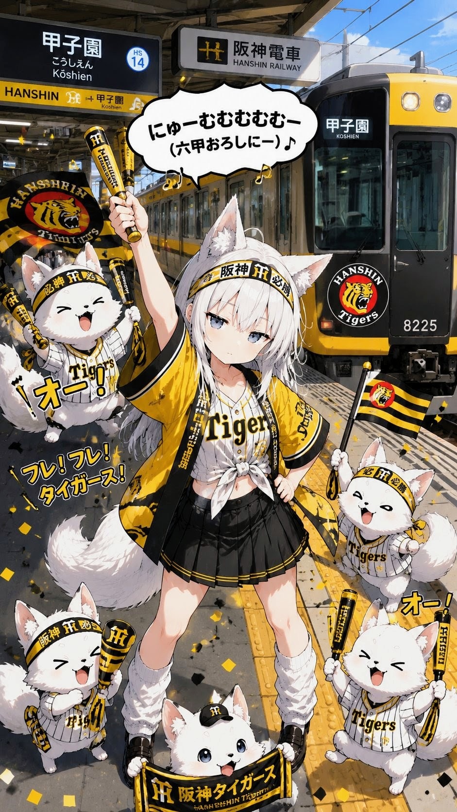 にゅーむむむむむー(六甲おろしにー)