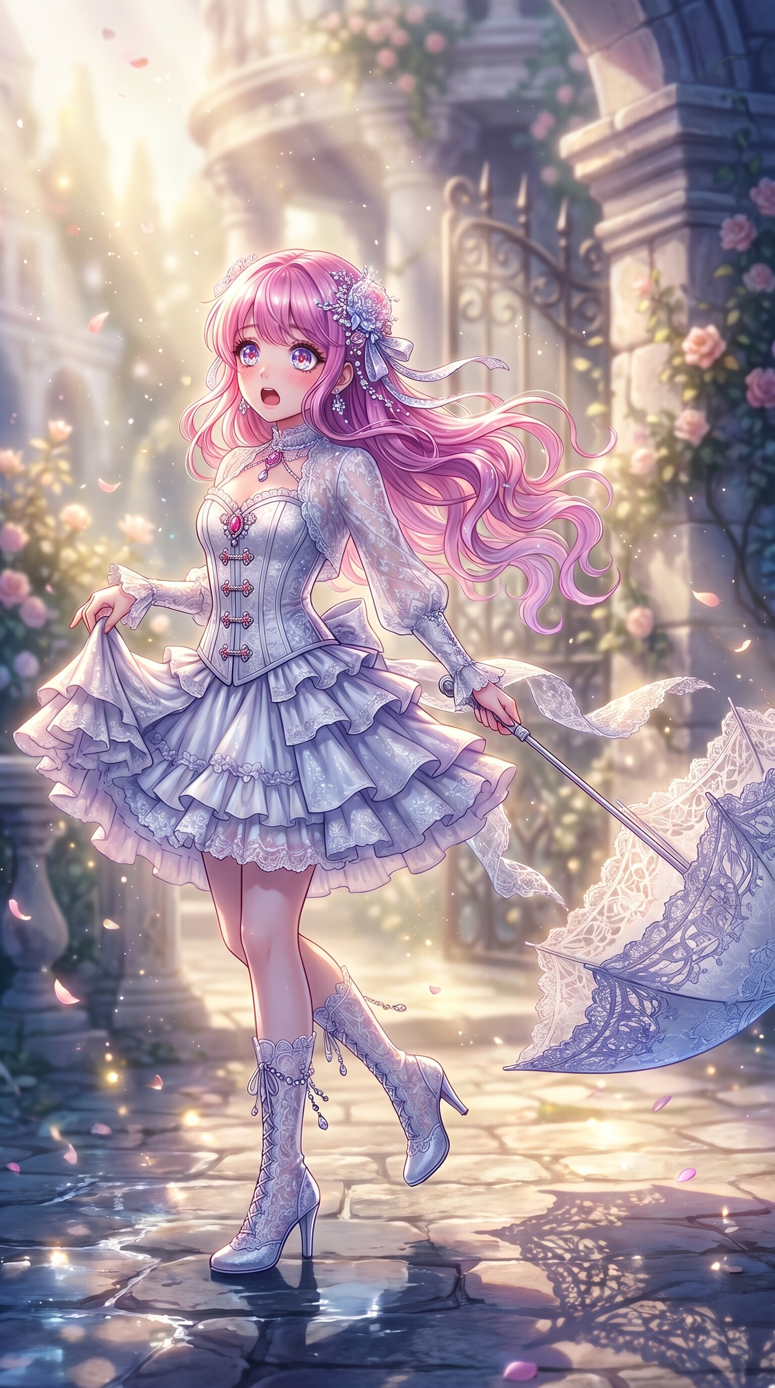 陽蕾絹傘の戯舞 | の人気AIイラスト・グラビア