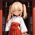 褐色ロリギャル巫女 8枚目