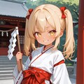 褐色ロリギャル巫女 5枚目