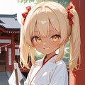 褐色ロリギャル巫女 4枚目