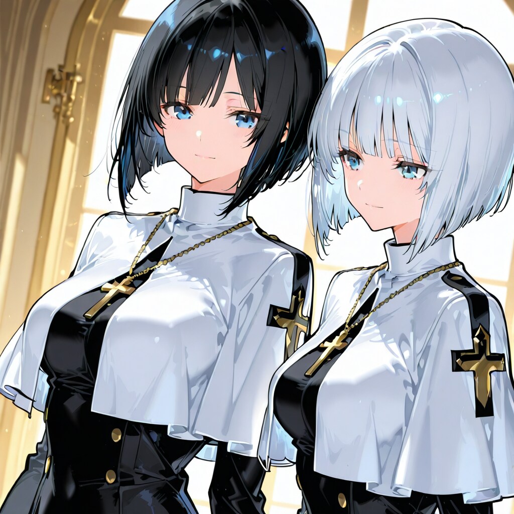 2人の仲良しシスター様 | の人気AIイラスト・グラビア